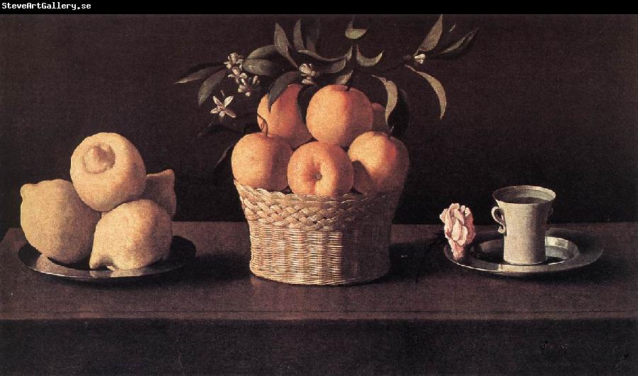 ZURBARAN  Francisco de Still-life with Lemons, Oranges and Rose